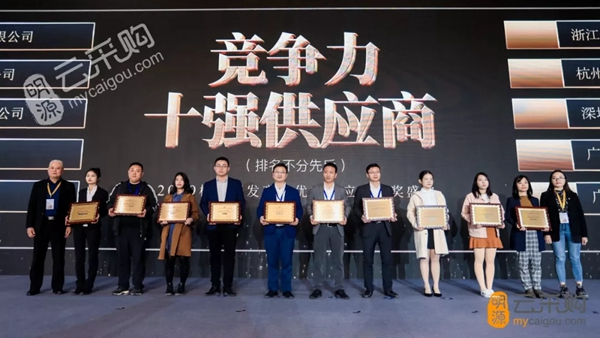 科裕智能鎖獲2019中國房地產行業競爭力10強供應商