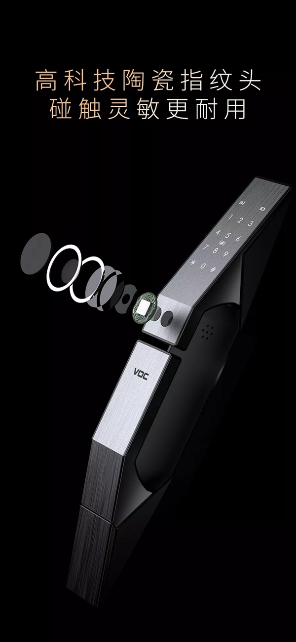 VOC智能鎖新品全球首發(fā)！業(yè)內(nèi)首款游離式全自動(dòng)推拉智能鎖