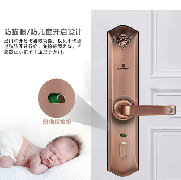 智能防貓眼功能指紋鎖-可設臨時用戶指紋鎖-指紋鎖廠家招商哪家好？