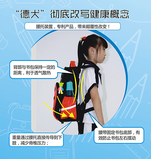 德犬安全減壓書(shū)包，讓孩子輕輕松松上學(xué)去！