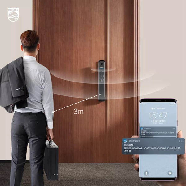 飛利浦智能鎖：貓眼、門鈴、門鎖功能三合一！