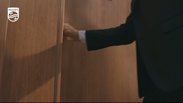 飛利浦智能鎖全自動鎖體，一觸即開、關門即走