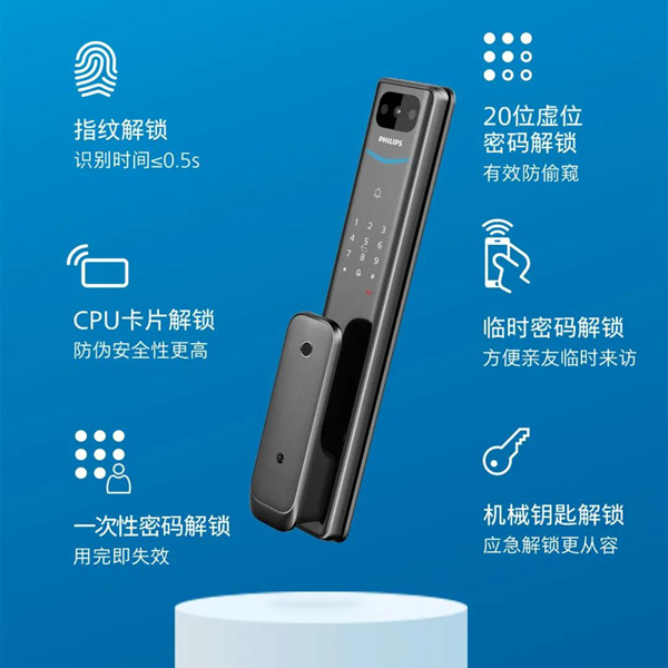 飛利浦智能鎖-漲知識(shí)！智能鎖的鑰匙孔為什么要隱藏起來？