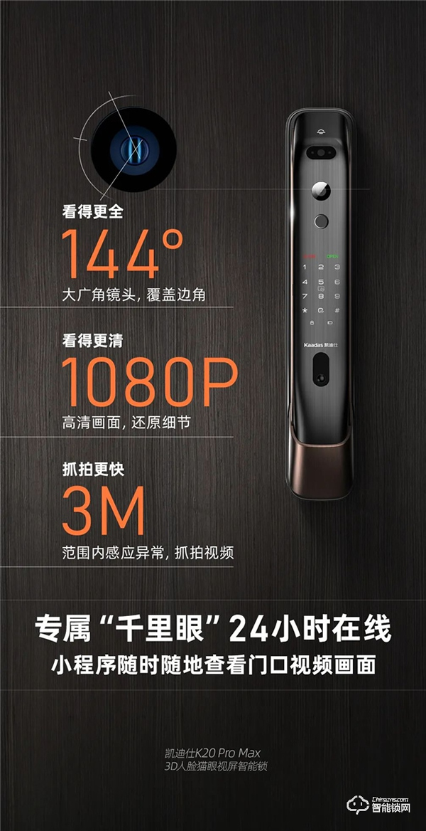 旗艦新品全球首發 | 凱迪仕K20 Pro Max 3D人臉貓眼視屏智能鎖,解鎖滿級守護力! 旗艦新品全球首發 | 凱迪仕K20 Pro Max 3D人臉貓眼視屏智能鎖,解鎖滿級守護力!