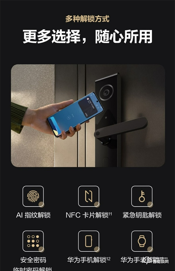 華為最便宜智能門鎖今日開售：限時(shí)8折 僅1099元