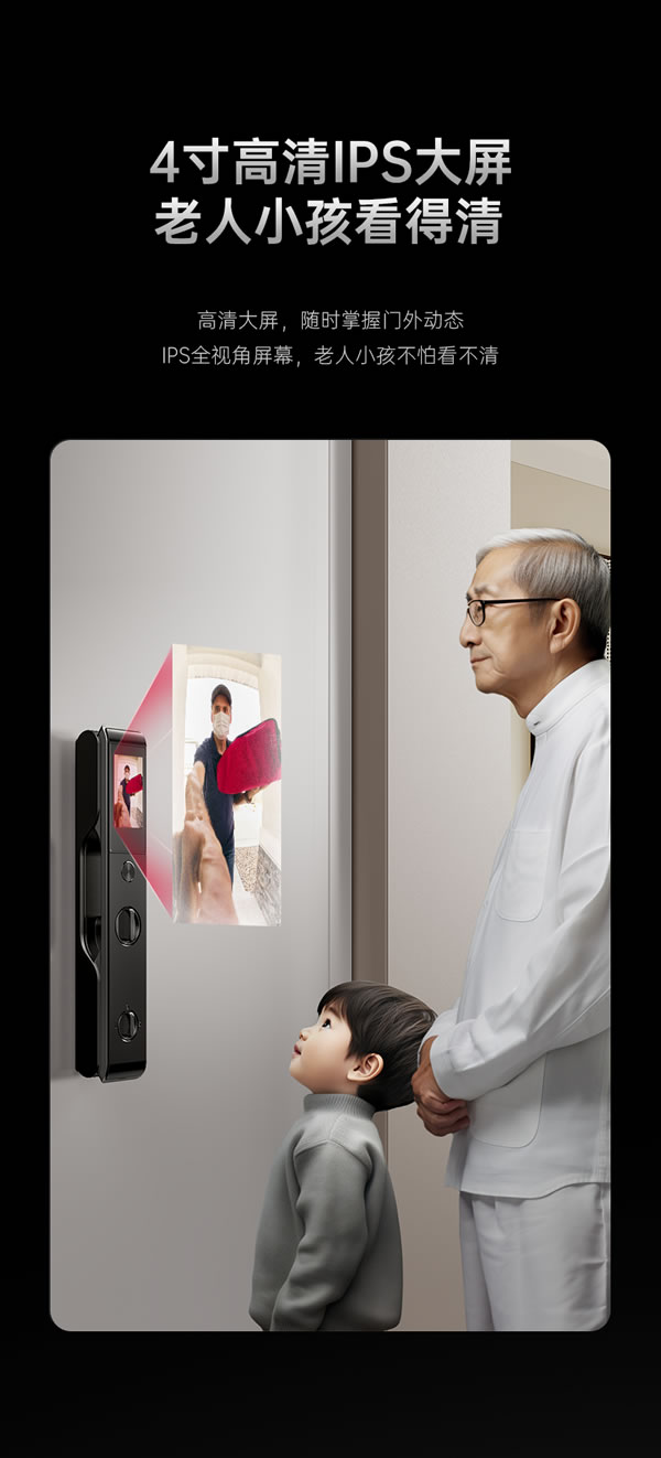 看得清，更安全丨匯泰龍V2pro大貓眼智能鎖