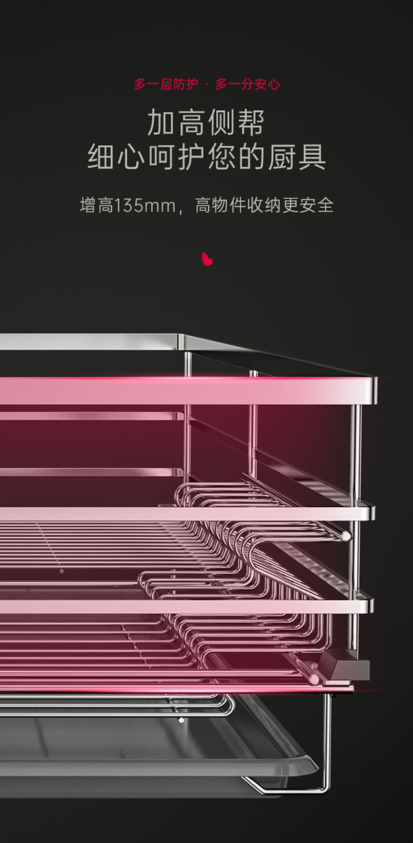 廚房拉籃經(jīng)典之作丨匯泰龍高端不銹鋼拉籃系列