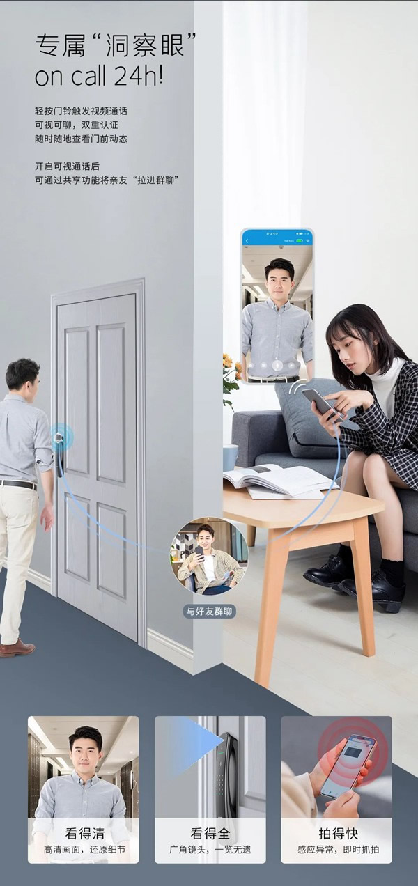 亞太天能首款集3D人臉 x 智屏 x 智能貓眼于一身的全自動智能鎖 亞太天能首款集3D人臉 x 智屏 x 智能貓眼于一身的全自動智能鎖
