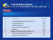2024中國品牌價(jià)值評(píng)價(jià)信息結(jié)果發(fā)布,星網(wǎng)銳捷再度強(qiáng)勢(shì)登榜