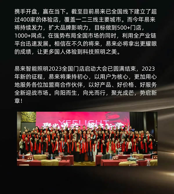 2023年易來全國門店啟動大會圓滿落幕 2023年易來全國門店啟動大會圓滿落幕