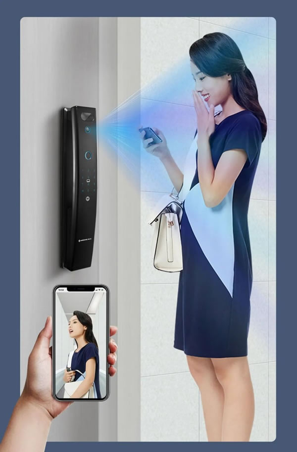 雅潔智能鎖M500-V，開啟時(shí)尚智能生活_3