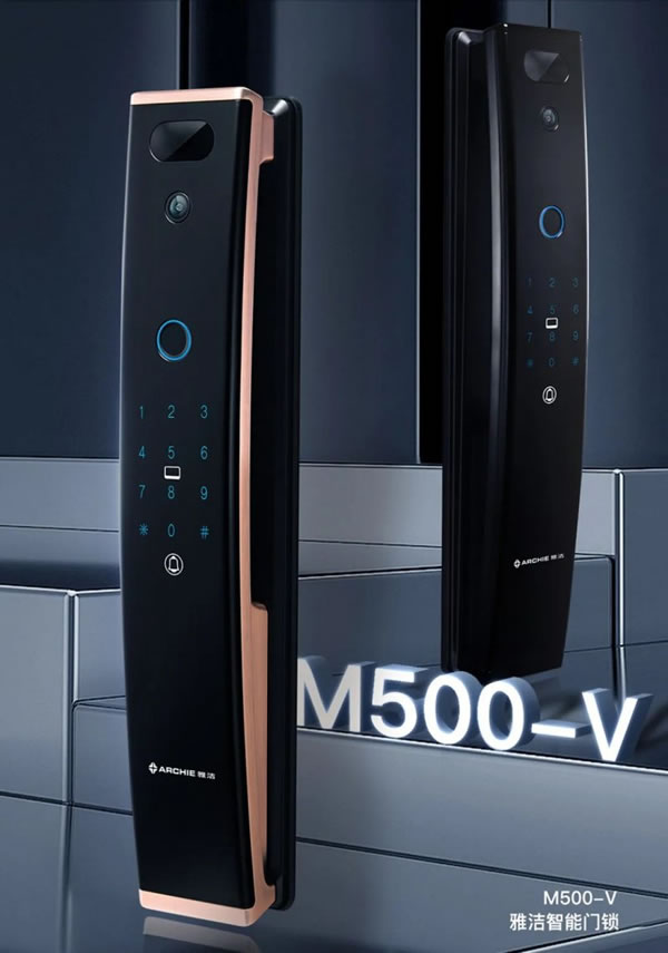 雅潔智能鎖M500-V，開啟時(shí)尚智能生活_5