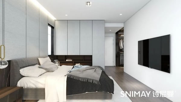 淺指智能鎖定制衣柜案例，輕奢玻璃配衣柜真的絕了_6