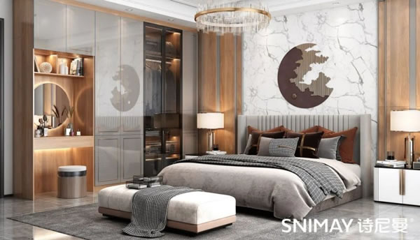 淺指智能鎖定制衣柜案例，輕奢玻璃配衣柜真的絕了_33