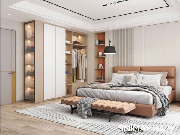 淺指智能鎖定制衣柜案例，輕奢玻璃配衣柜真的絕了_34