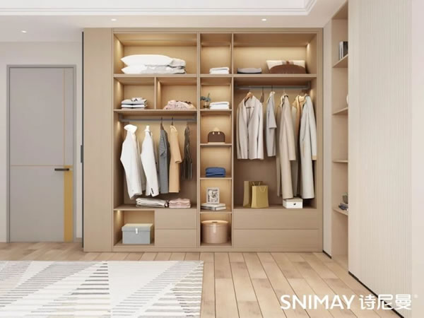 淺指智能鎖定制衣柜案例，輕奢玻璃配衣柜真的絕了_35