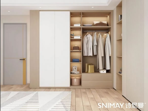 淺指智能鎖定制衣柜案例，輕奢玻璃配衣柜真的絕了_36