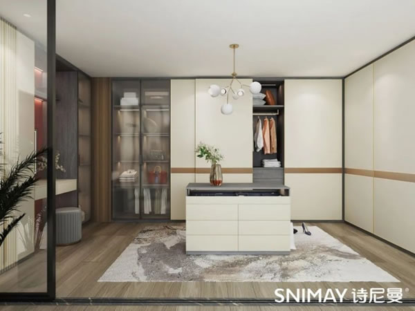 淺指智能鎖定制衣柜案例，輕奢玻璃配衣柜真的絕了_38