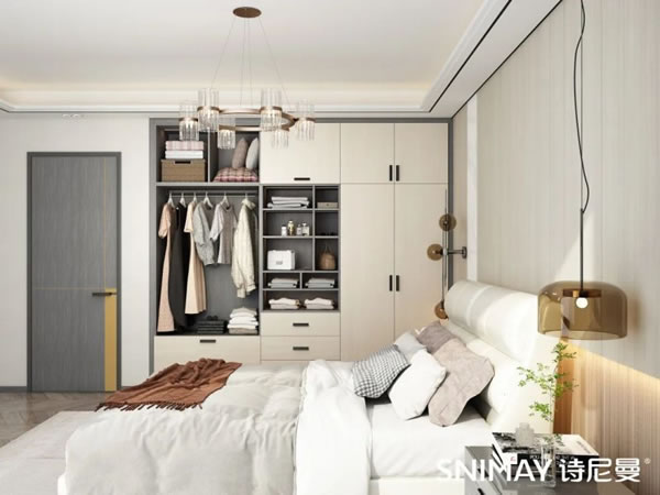 淺指智能鎖定制衣柜案例，輕奢玻璃配衣柜真的絕了_39