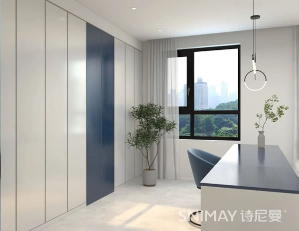 淺指智能鎖98㎡極簡兩居室，打造輕盈質(zhì)感家居_11