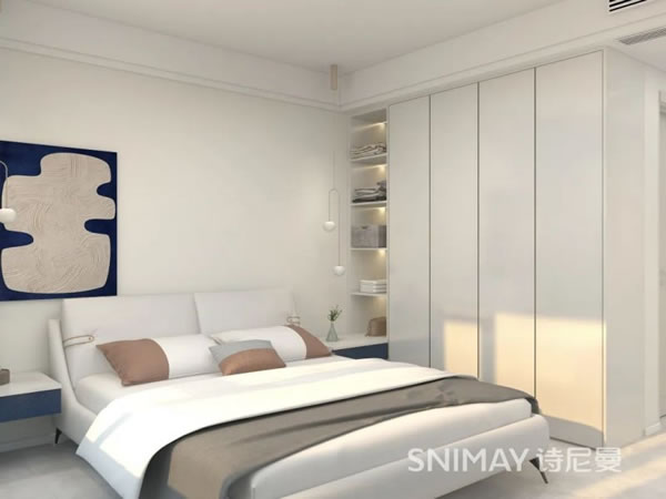淺指智能鎖98㎡極簡兩居室，打造輕盈質(zhì)感家居_15