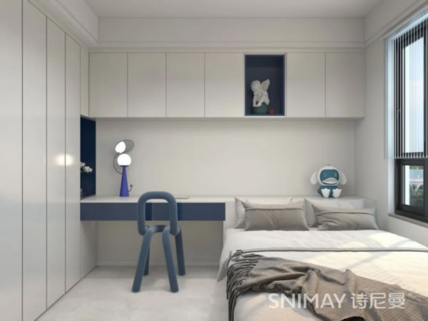 淺指智能鎖98㎡極簡兩居室，打造輕盈質(zhì)感家居_16