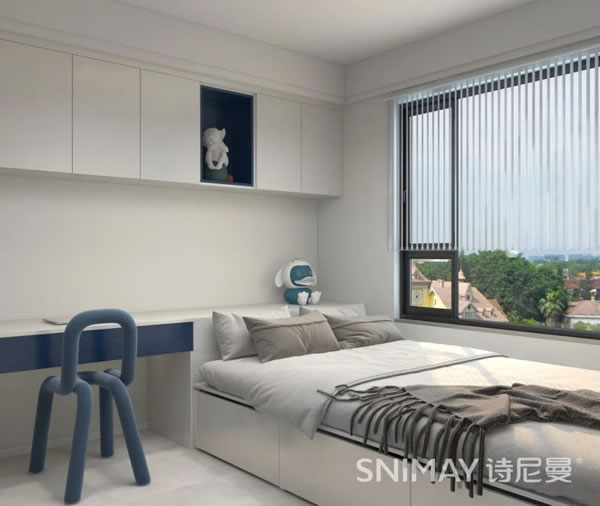 淺指智能鎖98㎡極簡兩居室，打造輕盈質(zhì)感家居_19