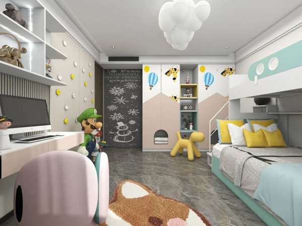 淺指智能鎖50款兒童房，讓孩子熱愛宅家生活！_52