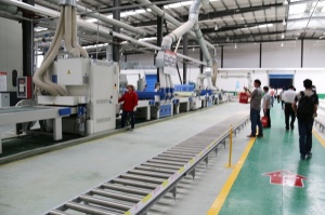 大自然木門生產車間