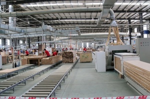 大自然木門生產車間